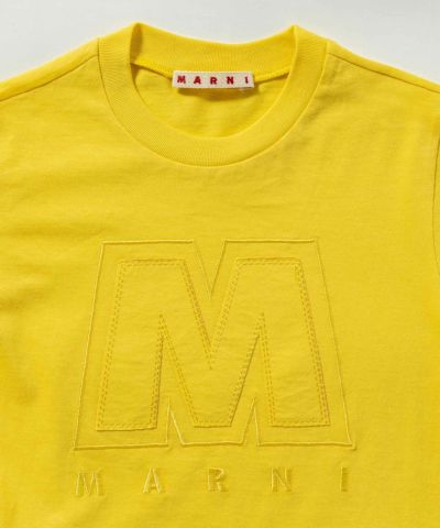 MARNI(マル二)Kids & Junior ブランドロゴ半袖Tシャツカットソー