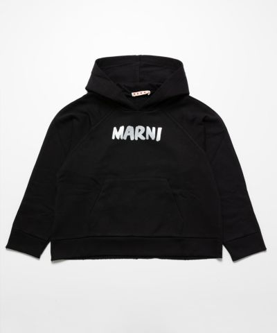 MARNI(マル二)Kids & Junior ブランドロゴフーディーパーカー