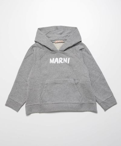 MARNI(マル二)Kids & Junior ブランドロゴフーディーパーカー