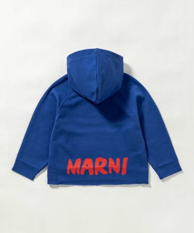 MARNI(マル二)Kids & Junior ブランドロゴフーディーパーカー