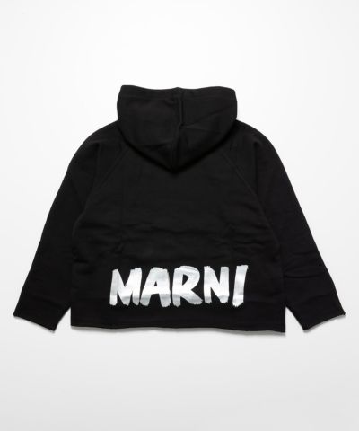 MARNI(マル二)Kids & Junior ブランドロゴフーディーパーカー