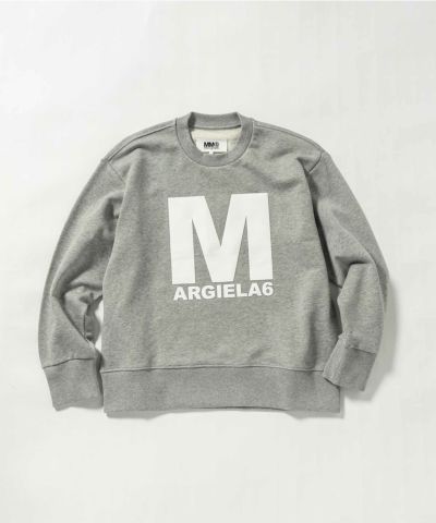 MM6 Maison Margiela(エムエム6 メゾン マルジェラ) Kids & Junior ブランドロゴ長袖スウェットプルオーバー