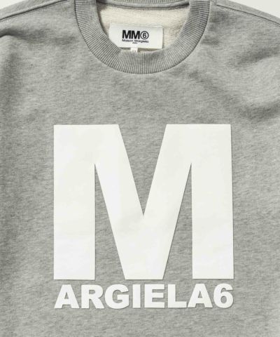 MM6 Maison Margiela(エムエム6 メゾン マルジェラ) Kids & Junior ブランドロゴ長袖スウェットプルオーバー