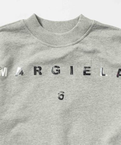 MM6 Maison Margiela(エムエム6 メゾン マルジェラ) Kids & Junior ブランドロゴ長袖スウェットプルオーバー