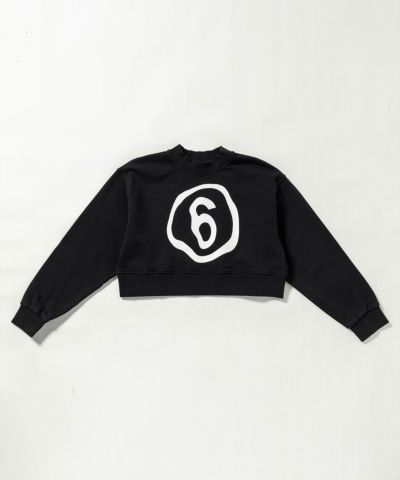 MM6 Maison Margiela(エムエム6 メゾン マルジェラ) Kids & Junior ブランドロゴ長袖スウェットプルオーバー