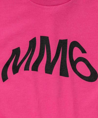 MM6 Maison Margiela(エムエム6 メゾン マルジェラ) Kids & Junior ブランドロゴ半袖Tシャツカットソー