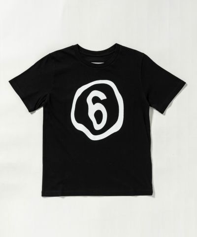 MM6 Maison Margiela(エムエム6 メゾン マルジェラ) Kids & Junior ブランドロゴ半袖Tシャツカットソー