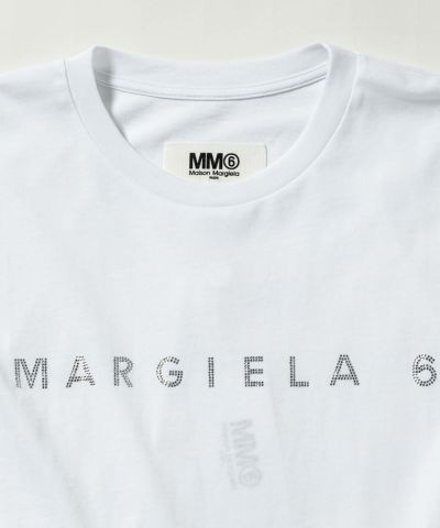 MM6 Maison Margiela(エムエム6 メゾン マルジェラ) Kids & Junior ストーンブランドロゴ半袖Tシャツカットソー