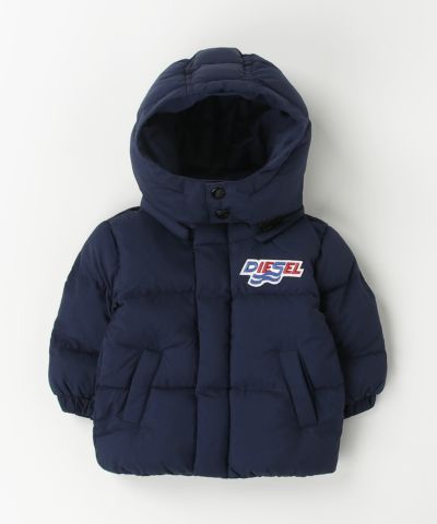 DIESEL(ディーゼル)Baby ワンポイントブランドロゴダウンジャケットコート