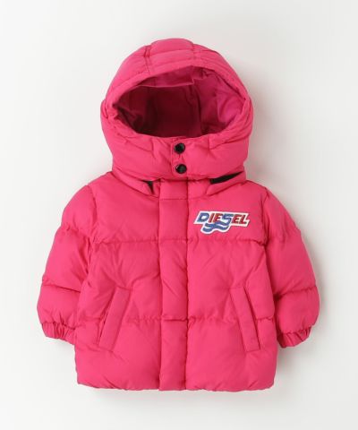 DIESEL(ディーゼル)Baby ワンポイントブランドロゴダウンジャケットコート