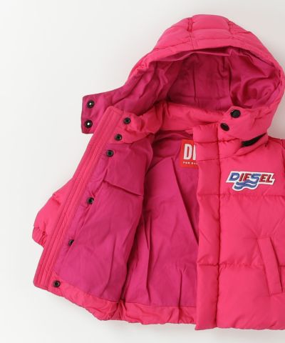 DIESEL(ディーゼル)Baby ワンポイントブランドロゴダウンジャケットコート
