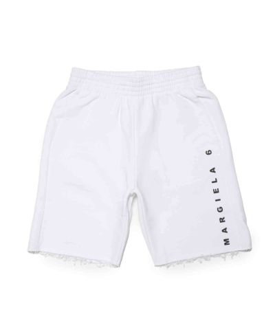 MM6 Maison Margiela(エムエムシックス)Kids & Junior ブランドロゴスウェットショートパンツ
