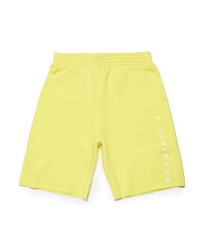 MM6 Maison Margiela(エムエムシックス)Kids & Junior ブランドロゴスウェットショートパンツ