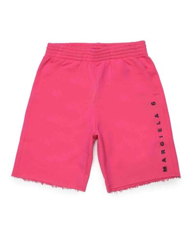 MM6 Maison Margiela(エムエムシックス)Kids & Junior ブランドロゴスウェットショートパンツ