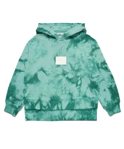 MM6 Maison Margiela(エムエムシックス)Kids & Junior ブランドロゴタイダイ柄フーディーパーカー