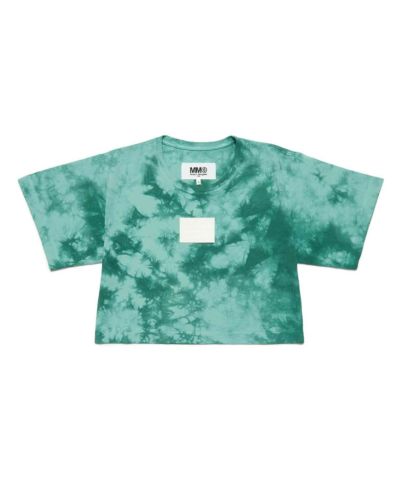 MM6 Maison Margiela(エムエムシックス)Kids & Junior ブランドロゴタイダイ柄半袖Tシャツカットソー