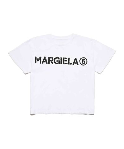 MM6 Maison Margiela(エムエムシックス)Kids & Junior ブランドロゴ半袖Tシャツカットソー