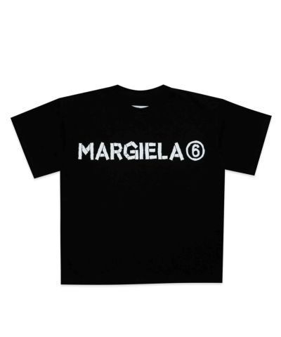 MM6 Maison Margiela(エムエムシックス)Kids & Junior ブランドロゴ半袖Tシャツカットソー