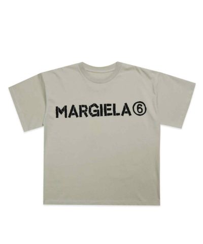MM6 Maison Margiela(エムエムシックス)Kids & Junior ブランドロゴ半袖Tシャツカットソー