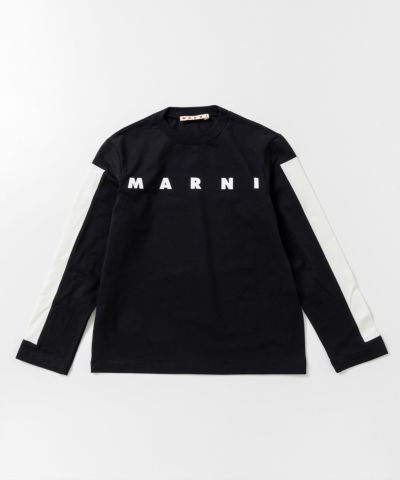 MARNI（マルニ）Kids & Junior ブランドロゴ長袖Tシャツカットソー