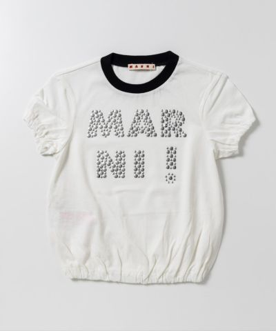 MARNI（マルニ）Kids & Junior ブランドロゴ半袖Tシャツカットソー