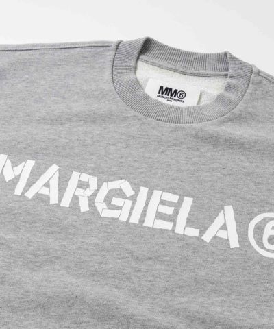 MM6 Maison Margiela(エムエムシックス)Kids & Junior ブランドロゴ長袖スウェットプルオーバー
