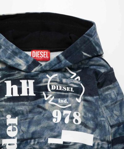 DIESEL（ディーゼル）Kids & Junior グラフィックフーディーパーカー