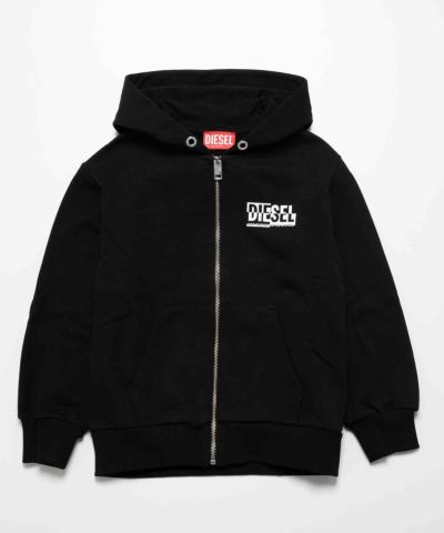 DIESEL（ディーゼル）Kids & Junior ブランドロゴジップアップパーカー
