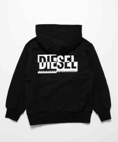 DIESEL（ディーゼル）Kids & Junior ブランドロゴジップアップパーカー