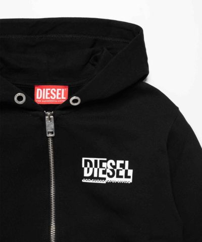 DIESEL（ディーゼル）Kids & Junior ブランドロゴジップアップパーカー