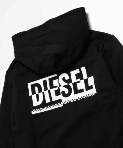 DIESEL（ディーゼル）Kids & Junior ブランドロゴジップアップパーカー