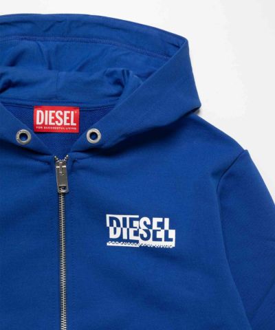 DIESEL（ディーゼル）Kids & Junior ブランドロゴジップアップパーカー