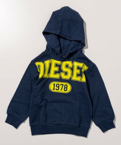 DIESEL(ディーゼル)Kids & Junior ブランドロゴフーディーパーカープルオーバー