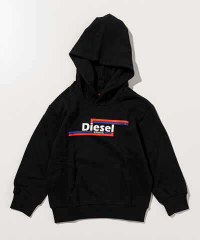 DIESEL(ディーゼル)Kids & Junior ブランドロゴフーディーパーカープルオーバー