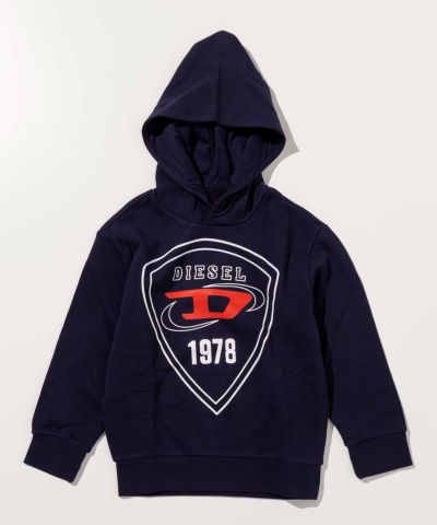 DIESEL(ディーゼル)Kids & Junior ブランドロゴフーディーパーカープルオーバー