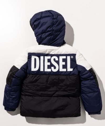 DIESEL（ディーゼル）Kids & Junior ブランドロゴ中綿ジャケットコート