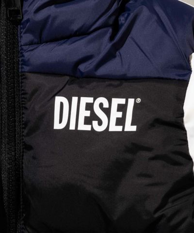 DIESEL（ディーゼル）Kids & Junior ブランドロゴ中綿ジャケットコート