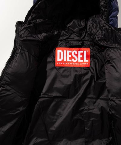 DIESEL（ディーゼル）Kids & Junior ブランドロゴ中綿ジャケットコート