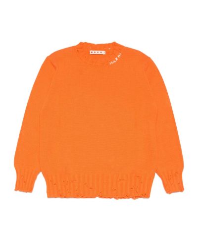 MARNI(マルニ)Kids & Junior ワンポイントブランドロゴニットセーター