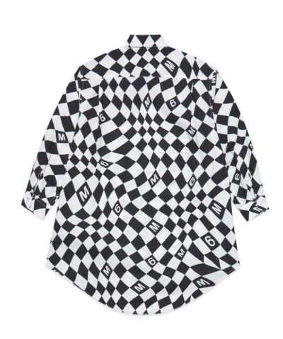 MM6 Maison Margiela(エムエムシックス)Kids & Junior ブランドロゴ長袖シャツワンピース