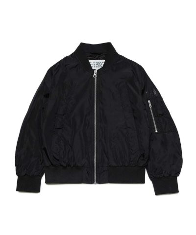 MM6 Maison Margiela(エムエムシックス)Kids & Junior ワンポイントブランドロゴジップアップブルゾン