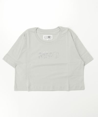 MM6 Maison Margiela(エムエムシックス)Kids & Junior ブランドロゴ半袖Tシャツカットソー