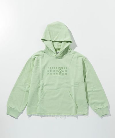 MM6 Maison Margiela(エムエムシックス)Kids & Junior ブランドロゴフーディーパーカープルオーバー