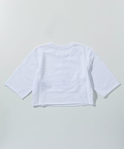 MM6 Maison Margiela(エムエムシックス)Kids & Junior ワンポイントブランドロゴ五分丈Tシャツカットソー