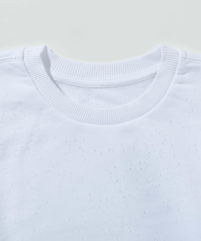 MM6 Maison Margiela(エムエムシックス)Kids & Junior ワンポイントブランドロゴ五分丈Tシャツカットソー