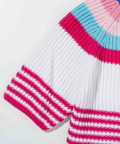MARNI(マルニ)Kids & Junior 半袖ボーダーワンピース