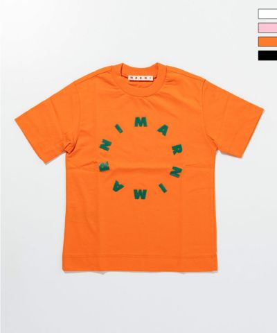 MARNI(マルニ)Kids & Junior サークルブランドロゴ半袖Tシャツ