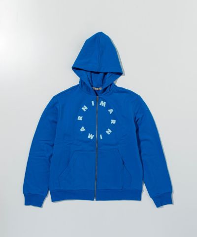 MARNI(マルニ)Kids & Junior サークルブランドロゴジップアップフーディーパーカー