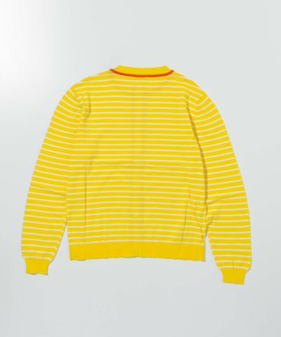 MARNI(マルニ)Kids & Junior ワンポイントブランドロゴボーダーカーディガン