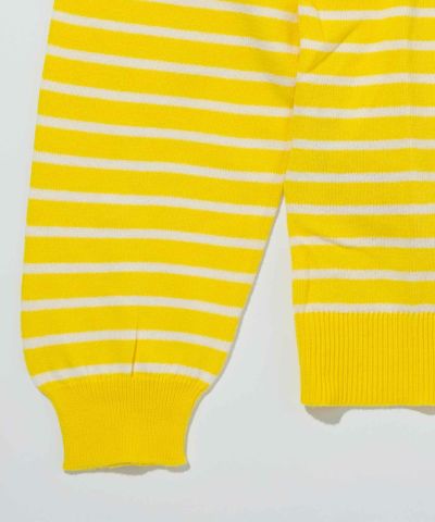 MARNI(マルニ)Kids & Junior ワンポイントブランドロゴボーダーカーディガン